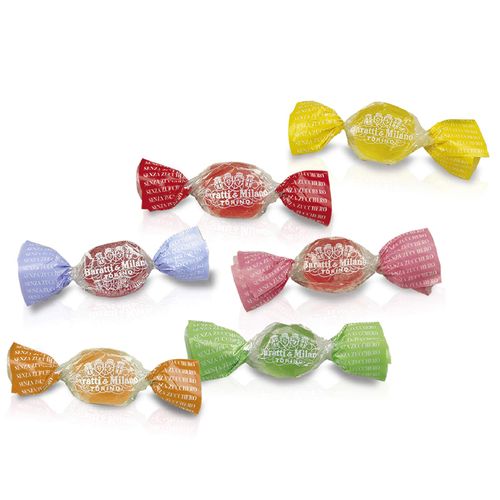CARAMELLINE BARATTI & MILANO MINI GIADA FRUTTA 500 GR CARAMELLE SENZA ZUCCHERO
