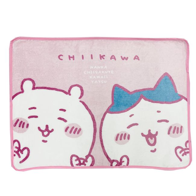 Moripilo 4620773 Throw Blanket, Chiikawa, Hachiware (Pink), 27.6 x 39.4 inches (70 x 100 cm), Official Character Goods, Fluffy, Soft to the Touch, Machine Washable, Warm, Cute, Something Small and