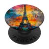 Paris Nightscape Collage Eiffel Tower Abstract PopSockets with Interchangeable PopGrip