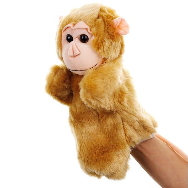 Stuffed Monkey Hand Puppets Plush Animal Toys Handpuppet for Imaginative Pretend Play Storytelling Early Education