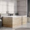 Eaton Light Ash Wood Effect Adjustable Height 800mm End Bath Panel