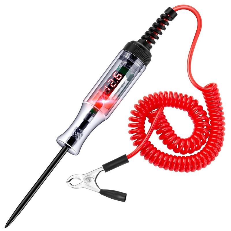 3-48V Automotive Voltage Volt Tester With Test Probe & Crocodile Clip