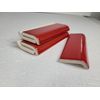Candy Apple Red Ceramic Tile Mud Cap Subway Trim Mudcap Mid Century Modern