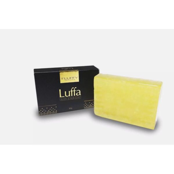 80g FLUFFY LUFFA Body Scrub Soap REMOVE DIRT Dark Spots Dead Skin Cells