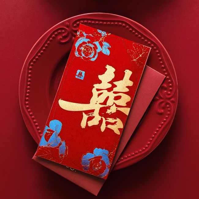 ANYTOP Pochi Pouch, New Year's Card, Red Envelope, Celebration Bag, Red Packaging, Wedding Gift, Good Luck, Daikichi Dairi Character Pouch, 1000 Yen to 10,000 JPY Without Folding Bills, Gold Bill Bag,