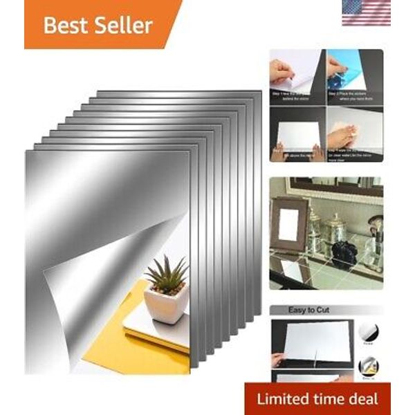 Elegant Mirror Stickers - Reflective Wall Decor Tiles for Stylish Home Makeovers