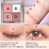 HEXZE Eyeshadow Palette, Pro Eye Palette, Makeup Palette, 4 Colors, High Color, Lasting (K10)