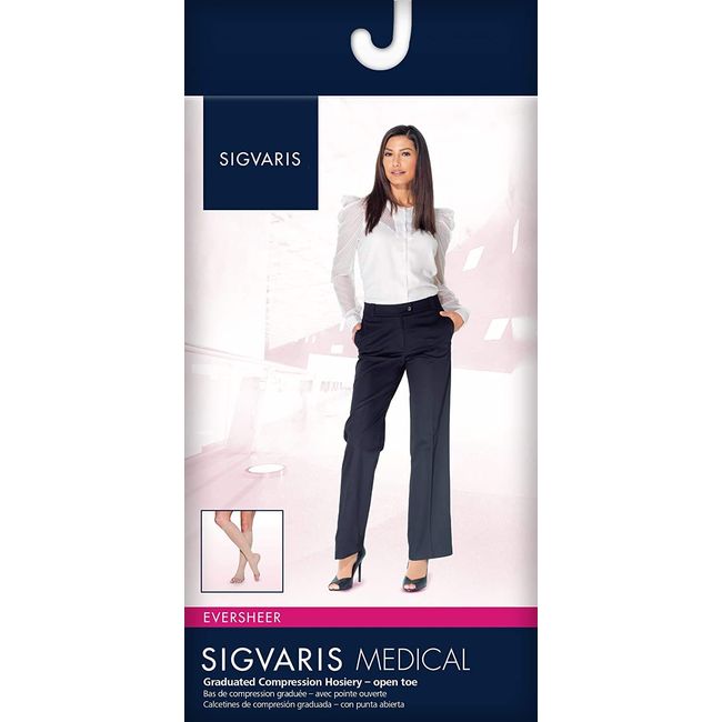 SIGVARIS Women's Style Sheer 780 Closed Toe Pantyhose 20-30mmHg 