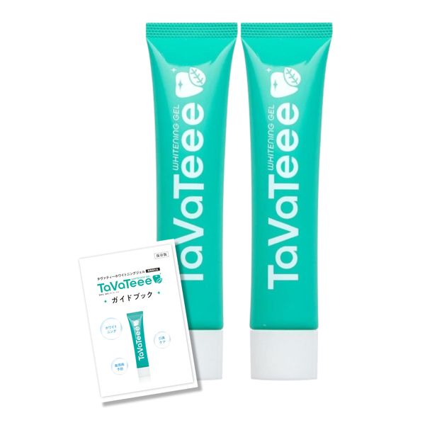 Quasi-drug TaVaTeee Whitening Toothpaste Gel 2 Bottles (Guide Book Included) [Official Shop]