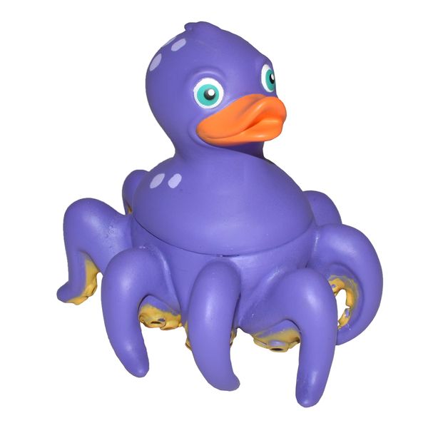 Wild Republic Rubber Ducks, Bath Toys, Kids Gifts, Pool Toys, Water Toys, Octopus, 4"