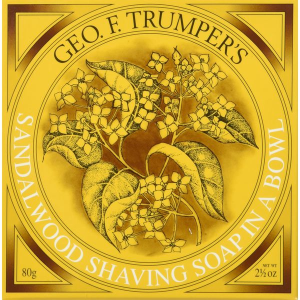 Geo F Trumper Wooden Shave Bowl - Sandalwood (Normal Skin)