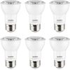 LED PAR16 Reflector Light 6W, 50W, 500LM, E26 Dimmable Floodlight 6 Count, 2700K