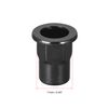 sourcing map M8 Rivet Nuts, Thread Half Hexagonal Carbon Steel Zinc-Plated Flat Head Threaded Insert Nut Black 20Pcs