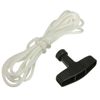 Replacement Pull Starter Handle Rope Recoil Cord Line For Petrol Engine Lawn