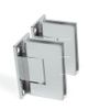 SUNNY SHOWER Stainless Steel Frameless Shower Door Hinge w/ Pull Handle Set