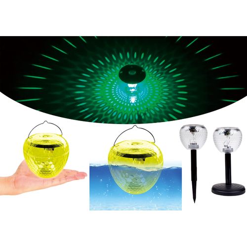 Pool Lights, Floating Solar Light with 7 Colours, Warm White, LED Show Decoration Light, Accessories, Plastic Balls for Swimming Pools, Ponds, Garden and Balcony, Warm White Pinspot (Transparent)