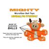 MIGHTY- Microfiber Medium TRex– Made with Squeaker Balls and Minimal Stuffing. Strong & Tough. Interactive Play. Machine Washable & Floats