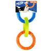Nerf Dog 10.5in TPR 3 Ring Tug - Blue/Green/Orange