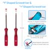 Mcbazel Switch Analog 3D Joystick Replacement & Repair Tool Kit for Switch/Switch OLED/Joy-Con/Switch Lite Controller, 2PCS Joysticks Tri-Wing & Cross Screwdriver Repair Tools
