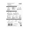 Command 17036BFGN Large Matt Black Double Hook, 17036B, 1 Hook, 1 Strip, Black