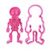 Skeleton Cookie Cutter and Stamp Icing Cookie Decoration Cake (Medium - 8cm)