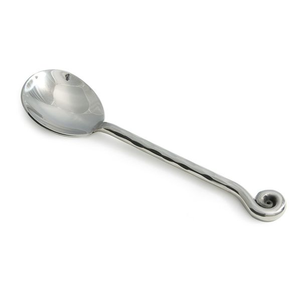 Hammered Shell Soup Spoon