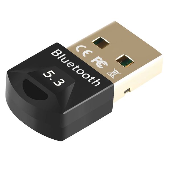 zoerbufan USB Bluetooth Adapter 5.3, Multi-Device Connection, Compatible with Windows 11/10/8.1, No Driver Required, For Game Controller, Headset, Phone, Keyboard, Mouse
