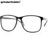 grinderPUNCH Large Nerdy Thin Plastic Frame Clear Lens Eye Glasses Frame 2 Pack