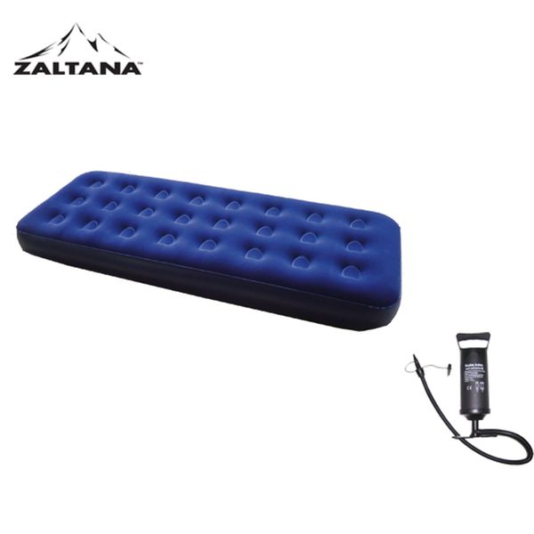 Zaltana Single Size Air Mattress with Double Action Air Pump (Capacity:700mlx2)