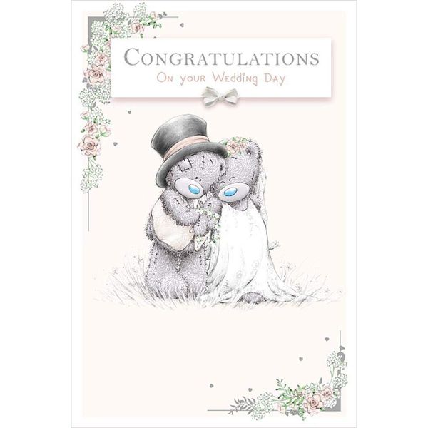 Me To You Bear Congratulations Wedding Day Card