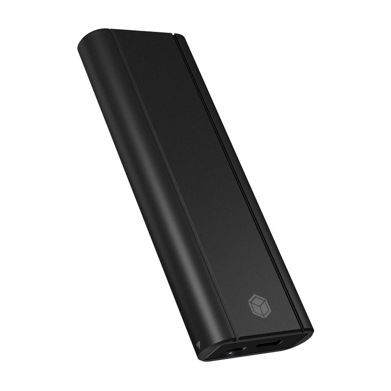 ICY BOX SSD M.2 NVMe Gehäuse mit RGB LED Beleuchtung, USB 3.1 , Kühlsystem, USB-C, USB-A, PCIe M