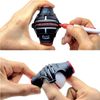 360-Degree Golf Ball Marker Alignment Tool - Triple Line Stencil Black