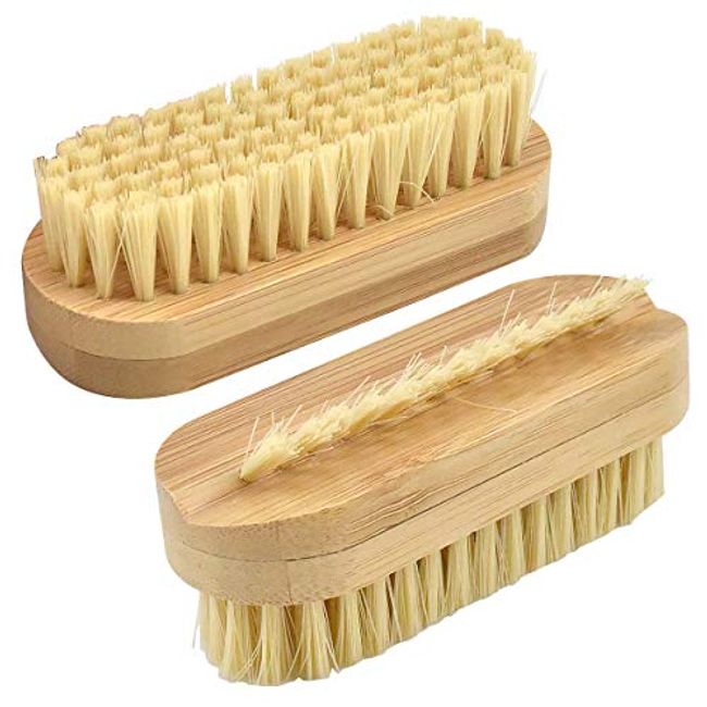 Cleaning Nail Brush Fingernail Scrub Brush Two Sided Hand Scrubbing Brushes  Soft Stiff Bristles Nails Toes