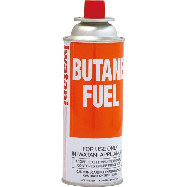 Iwatani BU-6 Butane Fuel, 8 oz, Orange