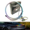 Nitiaukely Multi-Function Spoiler Flowing Signal Light Strip DC12-24V for modifying Sedans, MPVs, SUVs (53inch Carbon Pattern Multiple Color Spoiler Light Strip)
