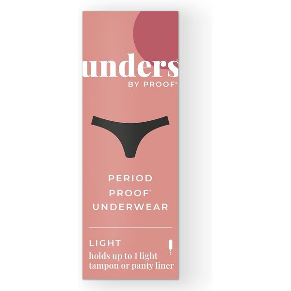 Unders By Proof Modern Period Protection Light XL Black NEW