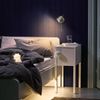 Long Life Lamp Company Brush Chrome Mounted Reading Wall Light Pull Switch Adjustable Head H3037