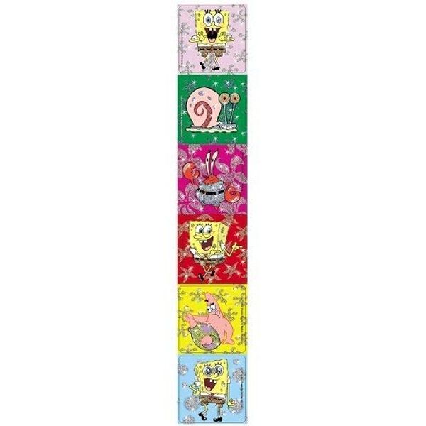 Shermans Spongebob Squarepants Glitter Stickers - 100 Per Pack