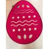 Pink Easter Egg shaped felt placemats or Decorations