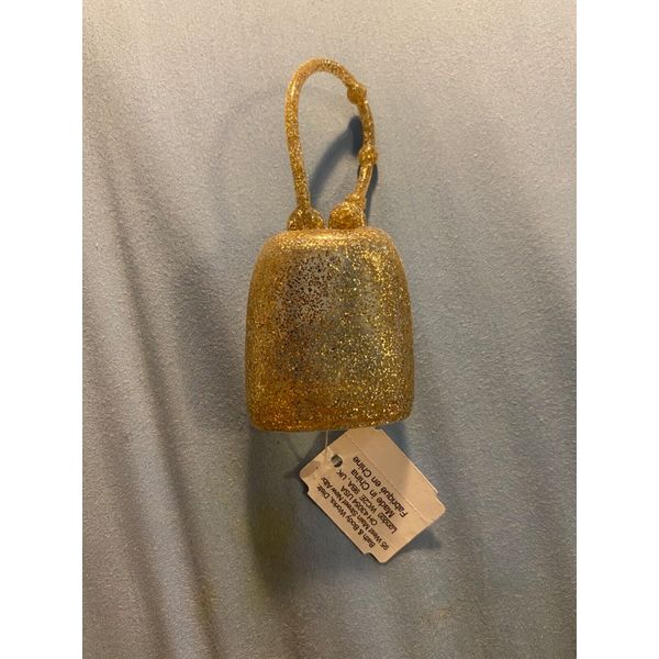 New Bath and Body Works Hand Sanitizer Gold Glitter Pocket Bac Holder (B48)