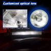 7 Inch Led GLASS Headlight round ORIGINAL CLASSIC LOOK Conversion Chrome pair H4