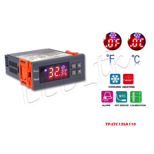 Temperature Switch Controller Thermostat Module Digital Sensor AC 110V STC-1000