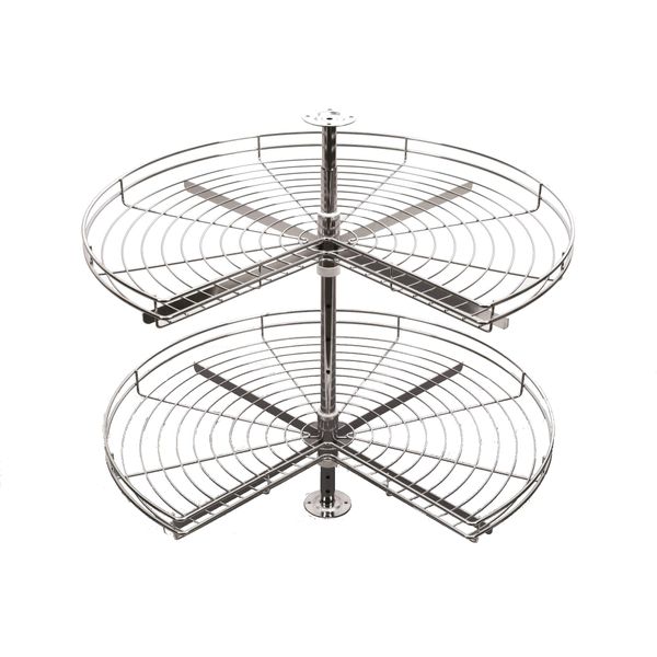 REJS THREE QUARTER KITCHEN CABINET 270 DEGREE CORNER CAROUSEL (Ø820, CHROME)