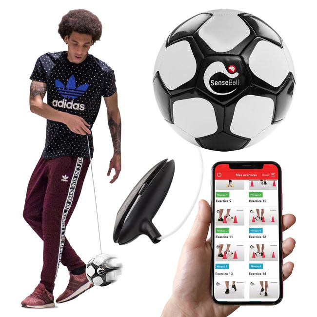 SenseBall | Smart Soccer Trainer Used by Professionals | App with Exercises & Routines | Improve Your Skills and Become Two-Footed