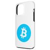 Bitcoin Symbol Light Blue Baby Blue Large Bright Centre Case for iPhone 13 Pro Max
