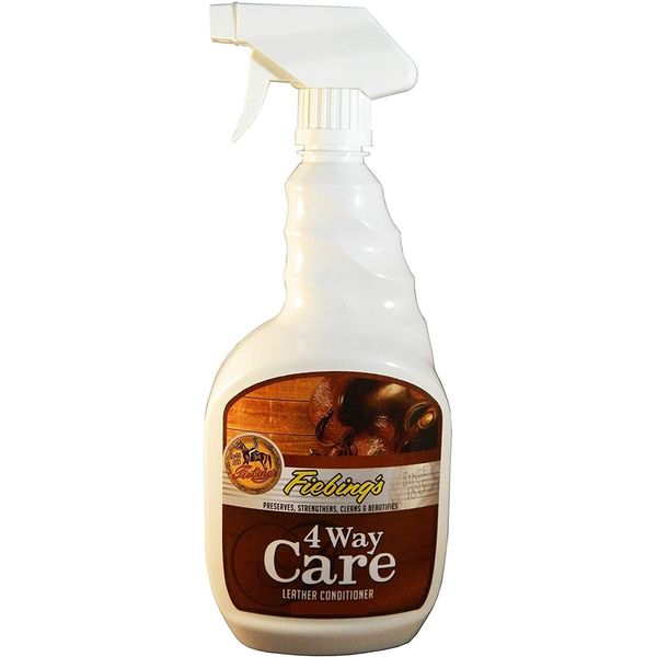 Fiebing's 4-Way Care Leather Conditioner Cleaner Protector Preservative - 16 oz