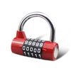 SISAV 5 Digit Combination Lock,Gym Padlock,Replaceable Combination Lock,Suitable for School Lockers,Tool Boxes,Fences,Red(1 Pack)