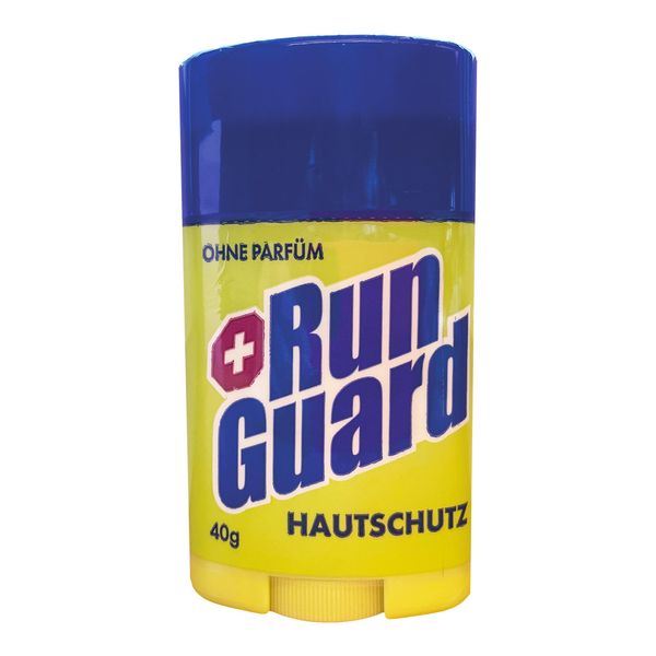 RunGuard Original Hautschutz Anti-Reibung-Stick 40 Gramm gegen Wundscheuern, Blasenbildung und Hautirritation an Füßen, Schenkeln, Armen, Brustwarzen