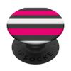 Grey Pink White Stripes Striped Modern Trendy Pattern PopSockets Swappable PopGrip