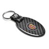 Cadillac Logo Carbon Fiber Oval Shape Key Chain
